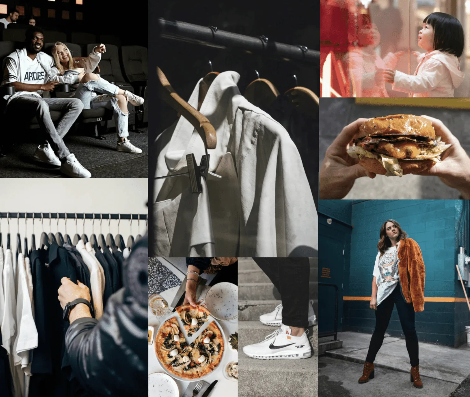 Diverse lifestyle moments, reflecting clients for website design.