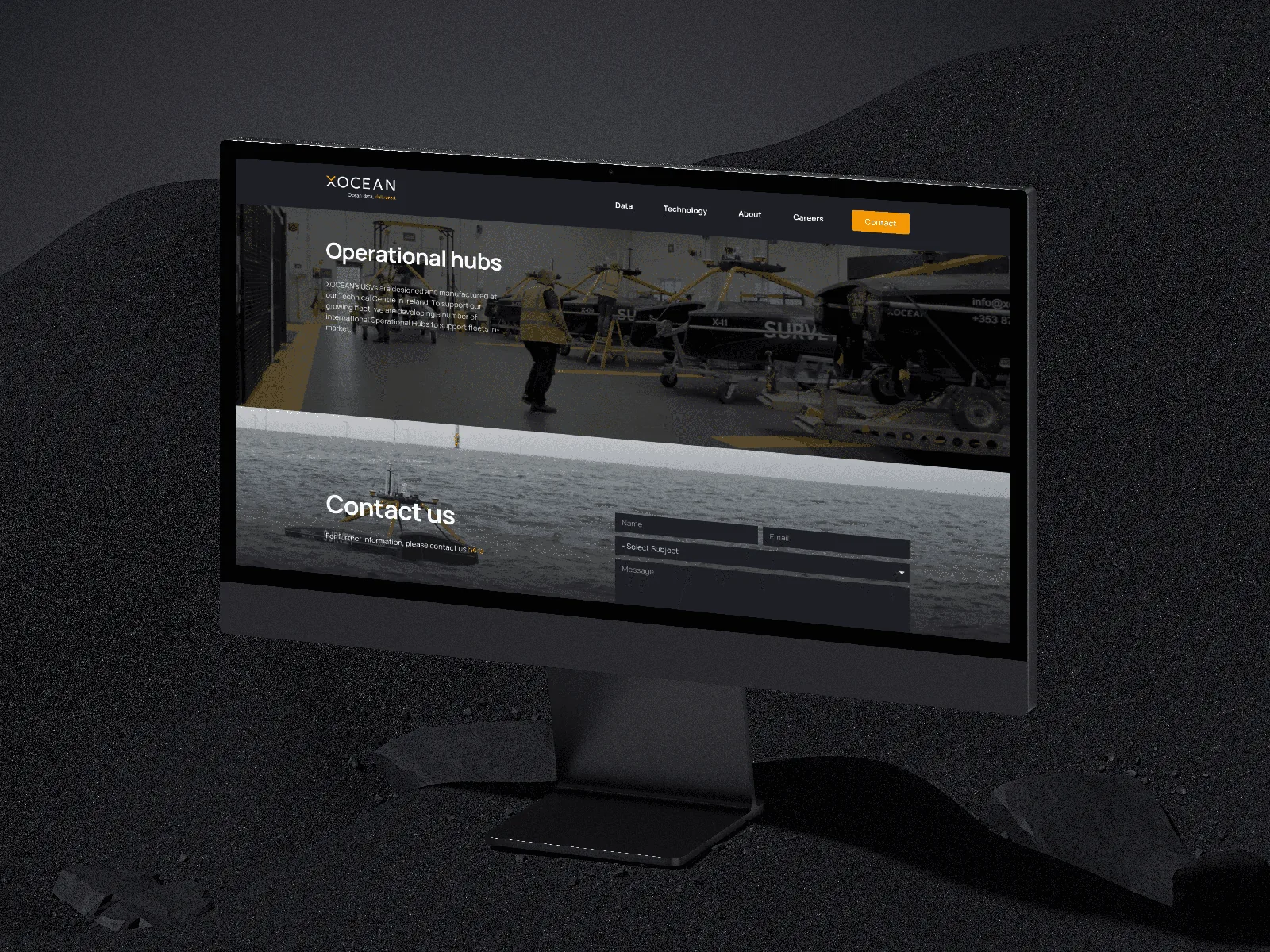 Wordpress website design on screen, promoting web development Ireland.